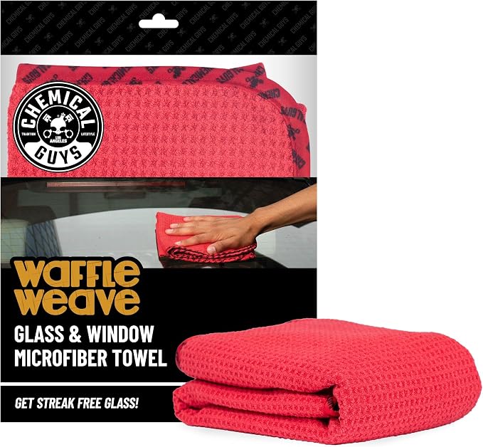 Chemical Guys, Waffle Weave Glass & Window Microfiber Towel, 24 x 16 by ChemicalGuys