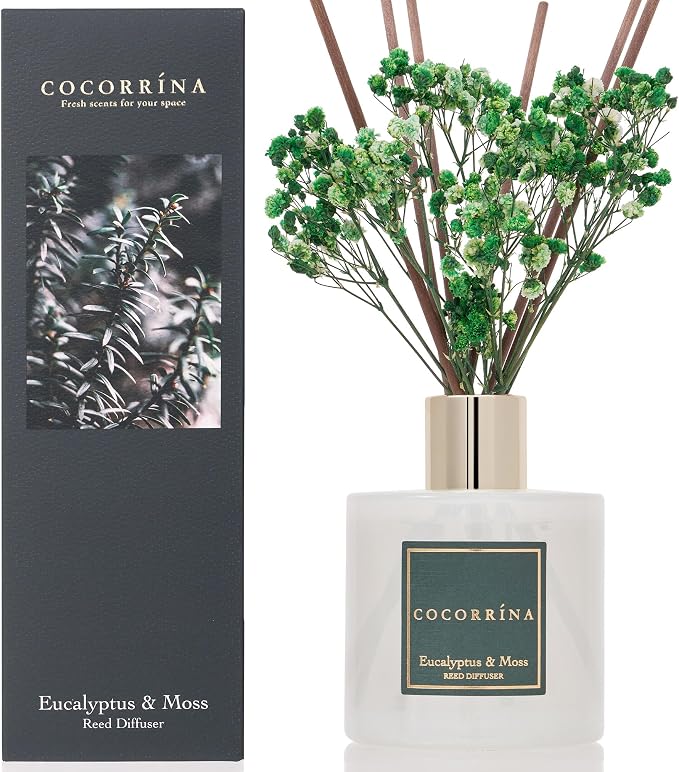 Reed Diffuser Sets- Eucalyptus & Moss Scented Diffuser by COCORR%C3%8DNA