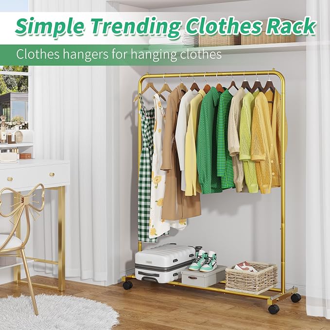 Simple Trending Standard Clothes Clothing Garment Rack - Image 4