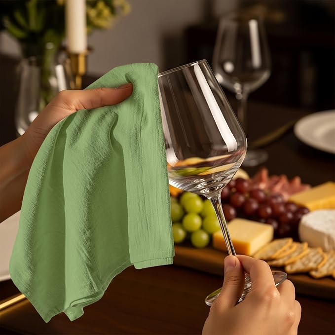 Utopia Kitchen Sage Green Flour Sack Towels100% Cotton | Tea Towels - Image 5