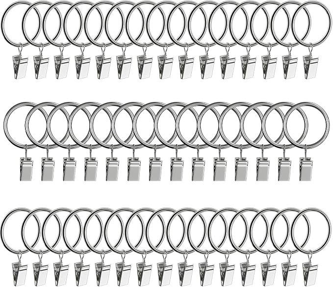Lansian 44 Pack Curtain Rings by Lansian
