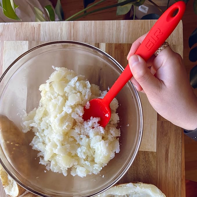 GIR: Get It Right Silicone Spoon - Non-Stick Heat Resistant Silicone Kitchen Spoon for Mixing, Serving, Cooking, and More - 13 Inch, Navy