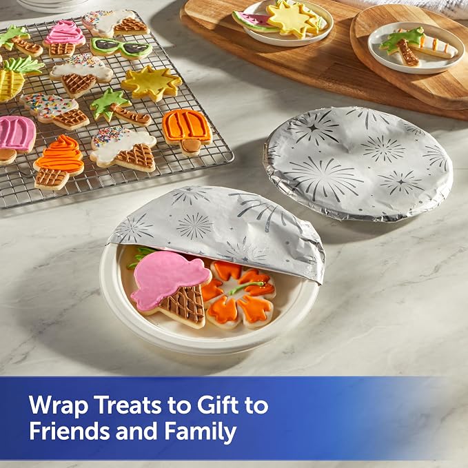 Reynolds Wrap Fun Foil with Festive Firework Pattern, Embossed Aluminum Foil - Image 3