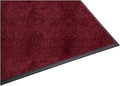 Guardian Platinum Series Indoor Wiper Floor Mat, Rubber with Nylon Carpet, 2'x2', Burgundy