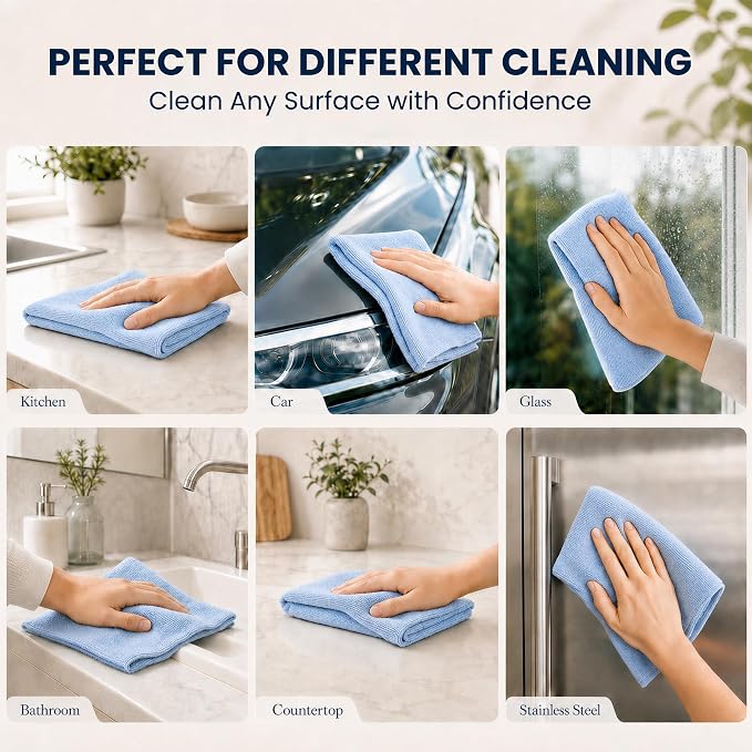 Veco Microfiber Cleaning Cloth Roll 80 PCS - Image 7