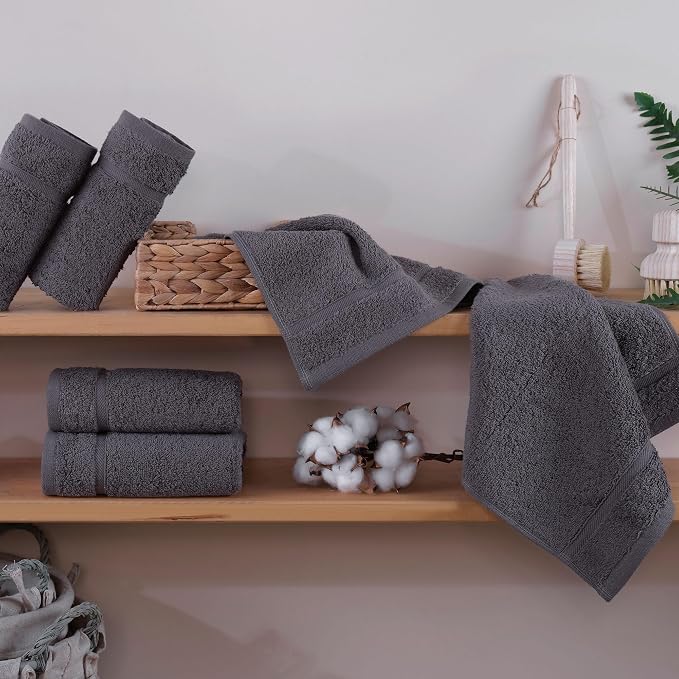 Hawmam Linen Luxury Cotton Washcloths 13x13 Inch - Image 2