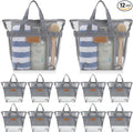 Patelai 12 Pcs Mesh Shower Caddy Portable 12.2 x 10.24 in Large Gym Shower Bag by Patelai