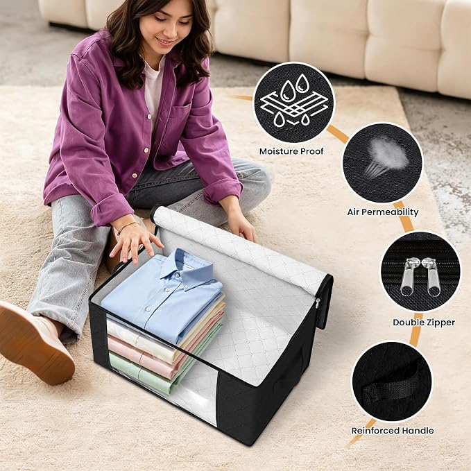 35L Closet Organizers, Foldable Under Bed Storage Containers | Storage Bags - Image 6