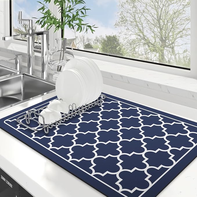 Dish Drying Mat Absorbent Dish Drying Mats by WiseLife