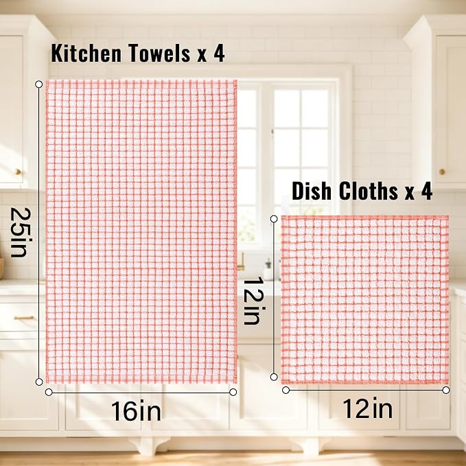Homaxy Kitchen Towels and Dishcloths Set - Image 3