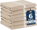 LANE LINEN Dish Towels for Kitchen Drying 100% Cotton Absorbent 6 Pack by LaneLinen