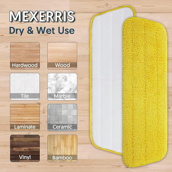 Washable Mop Pads for Swiffer PowerMop: Microfiber Wet Mops Refills 7 Pack - Image 7