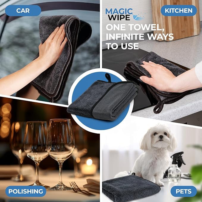 Magicwipe® Bathroom Drying Cloth XL – Removes Limescale & Hard Water Stains in - Image 5