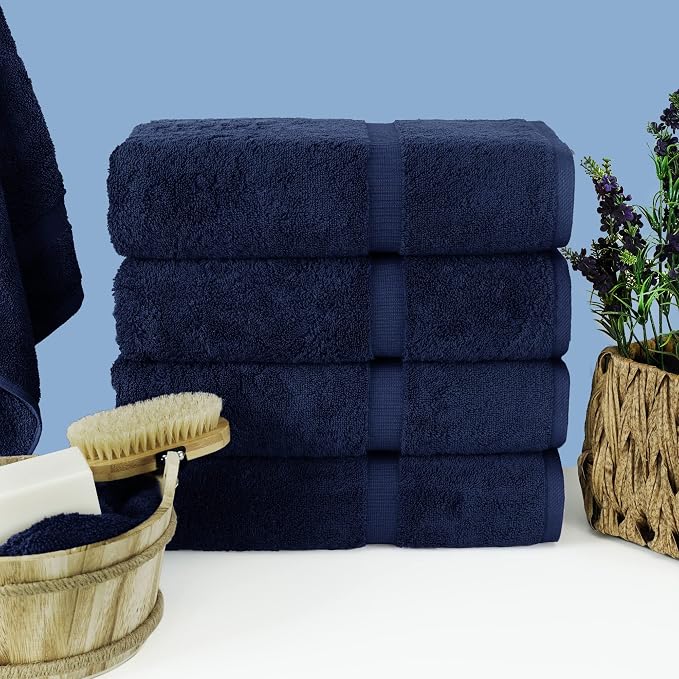 Chakir Turkish Linens 100% Cotton 4-Pack Bath Towels 27x54, Oeko-Tex Certified - Image 2