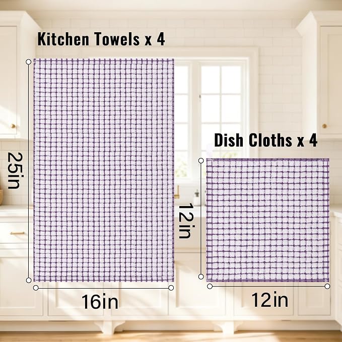 Homaxy Kitchen Towels and Dishcloths Set - Image 3