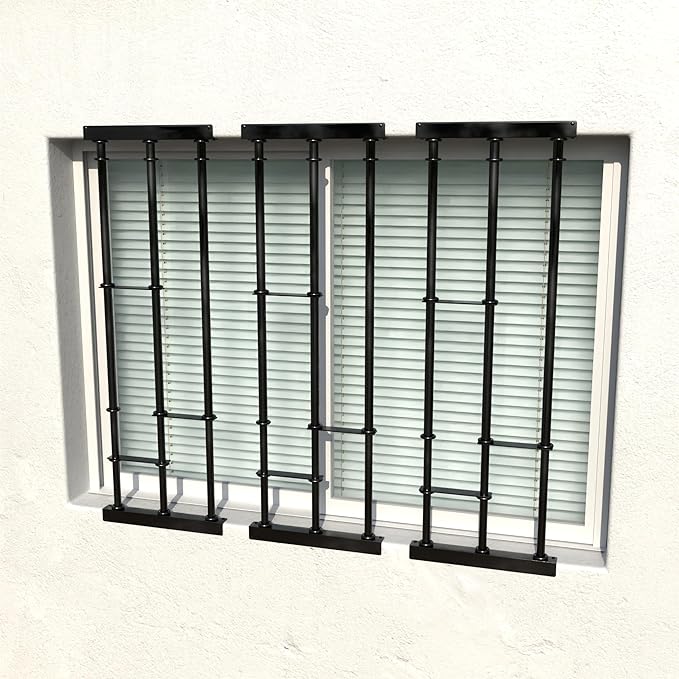SWB Adaptable Window Bars Security for Windows - Model B | Easy DIY Installation | Suitable for Both Frame and Wall | Telescopic System | Patented Security Innovation