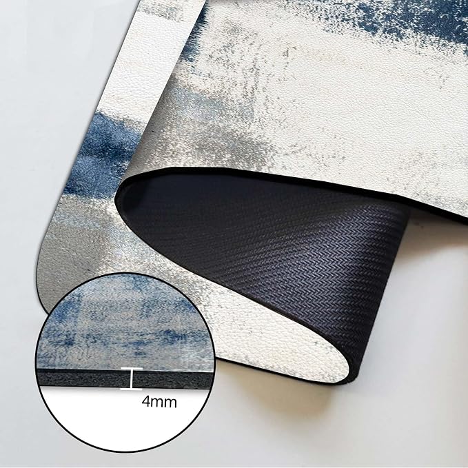 MCALK Blue Kitchen Sink Faucet Mat Splash Guard, Absorbent Quick-Dry Kitchen - Image 6