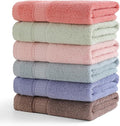 6 Pack Hand Towel Set, 16 by 28 inches, 100% Cotton Ultra Soft and Highly by Unknown