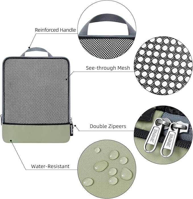 BAGAIL 4 Set/6 Set/8 Set Compression Packing Cubes Travel Accessories - Image 3