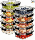 Liuruiyu 10 Pack 21.6oz Glass Food Storage Containers by Liuruiyu