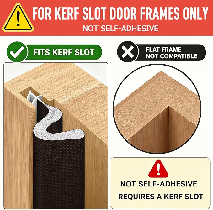 Litaibai 60 ft Kerf Weather Stripping Door Seal - Image 2