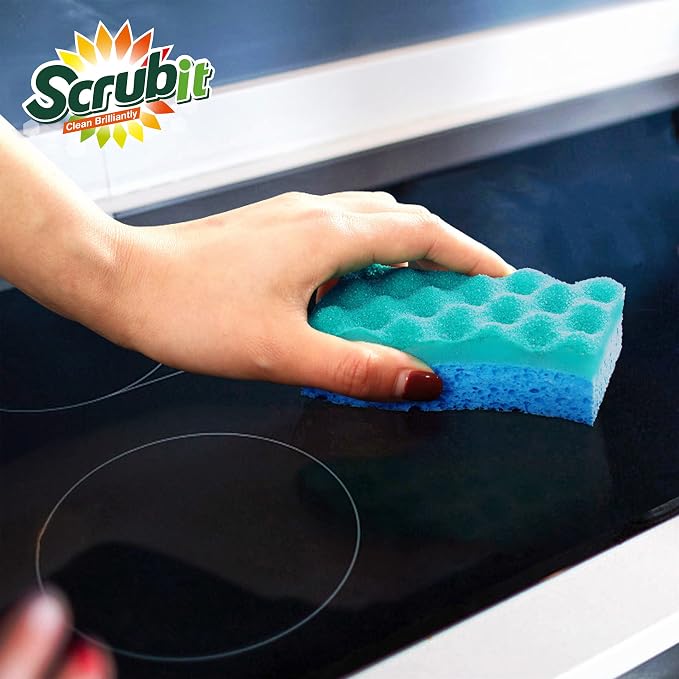 SCRUBIT Multi-Use Scrub Sponge – Non-Scratch Kitchen Sponges - Image 8