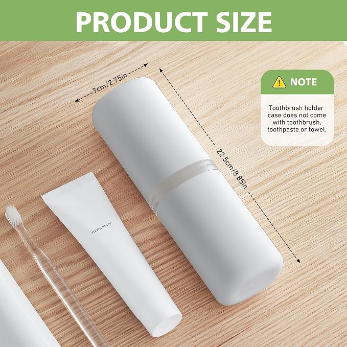Travel Toothbrush Case, Portable Tooth Brush Holder and Toothpaste Cover - Image 7