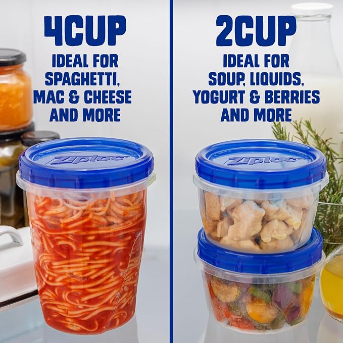 Ziploc Twist n Loc Food Storage Containers, Leak Resistant Design, Small Round - Image 6