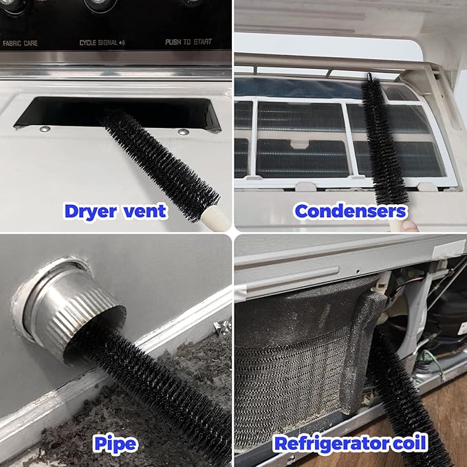 Holikme Dryer Vent Cleaner Kit 3 Pack – Crevice & 2 Lint Brushes | Flexible - Image 6