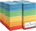 S&T INC. Microfiber Cleaning Cloth, 200 Pack, 11.5" x 11.5" by STINC