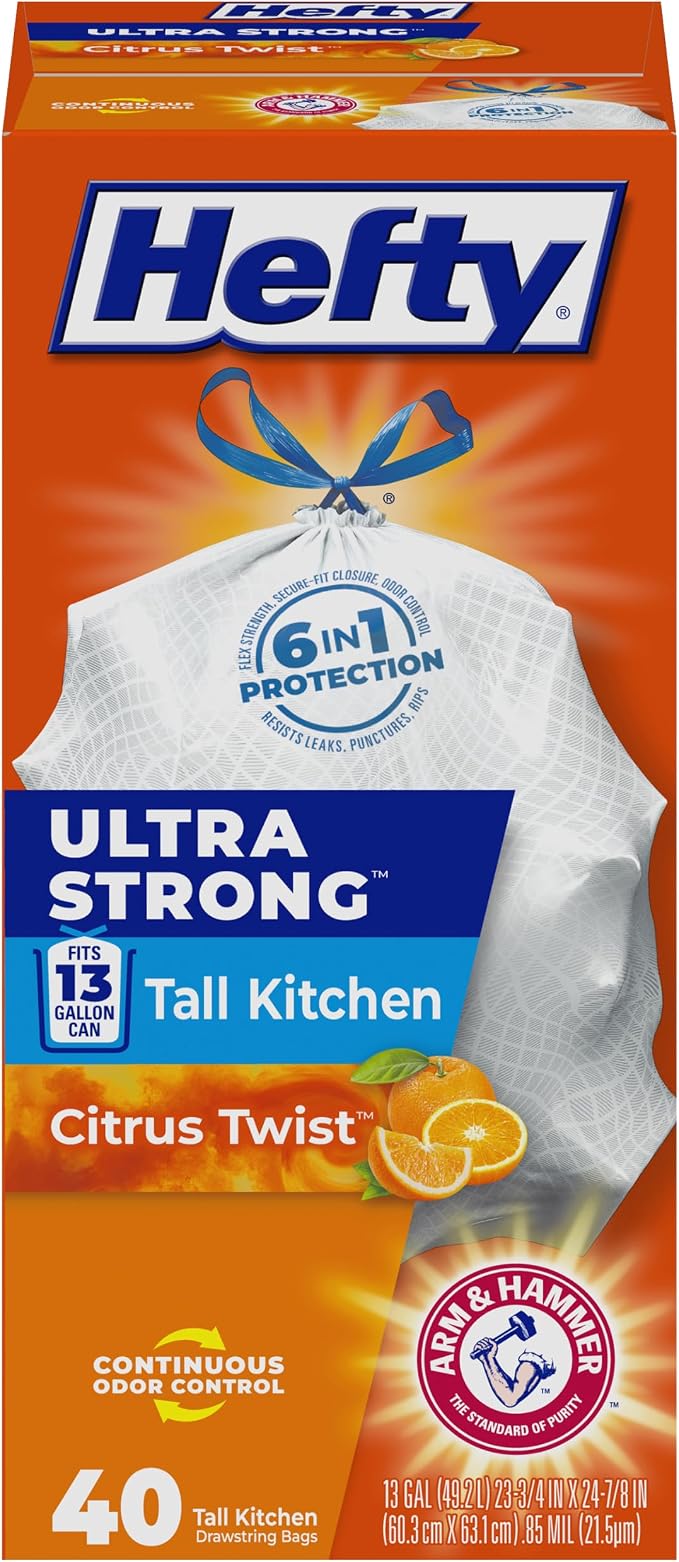 Hefty Ultra Strong Tall Kitchen Trash Bags by Hefty