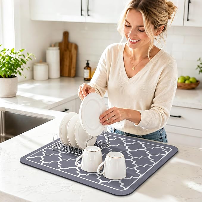 Dish Drying Mat Absorbent Dish Drying Mats - Image 5