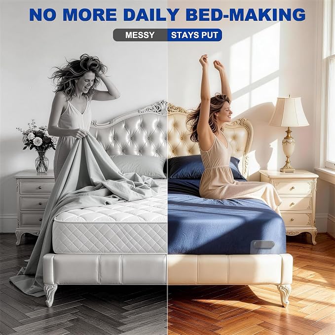 Bed Sheet Holders for Corners:Non-Stretch Fitted Sheet Grippers | Fitted Sheet - Image 4