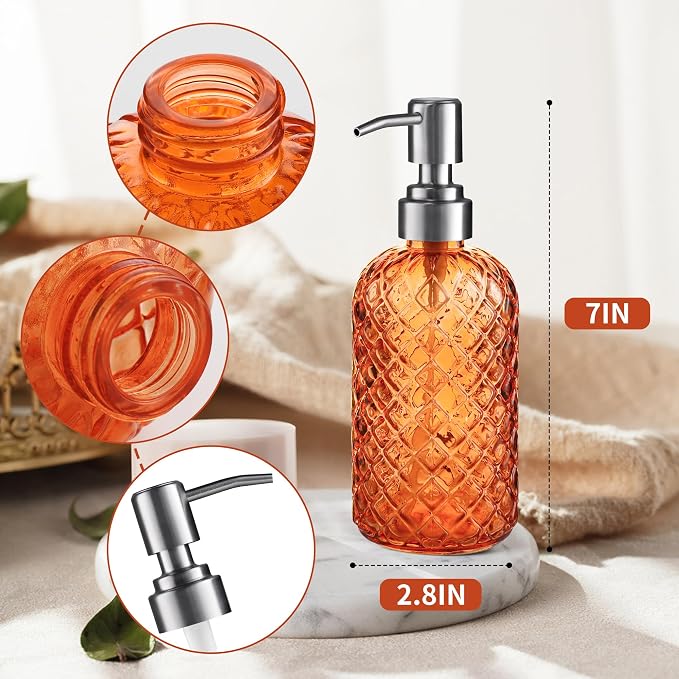 Kaishun Refillable Glass Soap Dispenser - Image 2