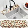 2 Pcs Plants and Mushrooms Kitchen Sink Splash Guard Faucet Mat Leaves by CONCHLERY%E6%97%97%E8%88%B0%E5%BA%97