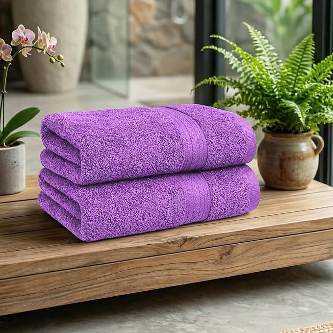 Ample Decor 100% Cotton Hand Towels 18x28 Inches, 600 GSM, Soft & Absorbent - Image 2