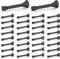 Ravinte Door Stoppers, 36 Pack Black Spring Door Stops by Ravinte