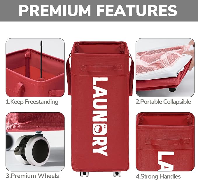 Goodpick 75L Collapsible Laundry Baskets - Image 4