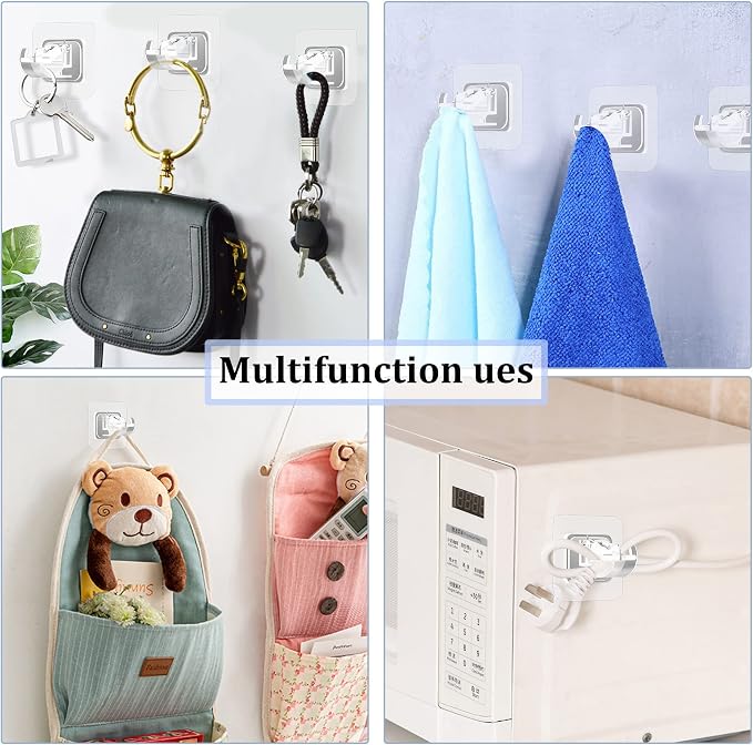 Self Adhesive No Drill Adjustable Curtain Rod Holder Hooks Brackets | Nail Free - Image 7