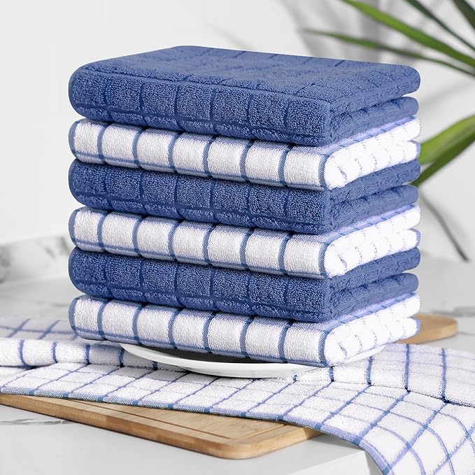 Homaxy Large Premium Cotton Kitchen Towels 16"x 28", 6 Pack - Image 8