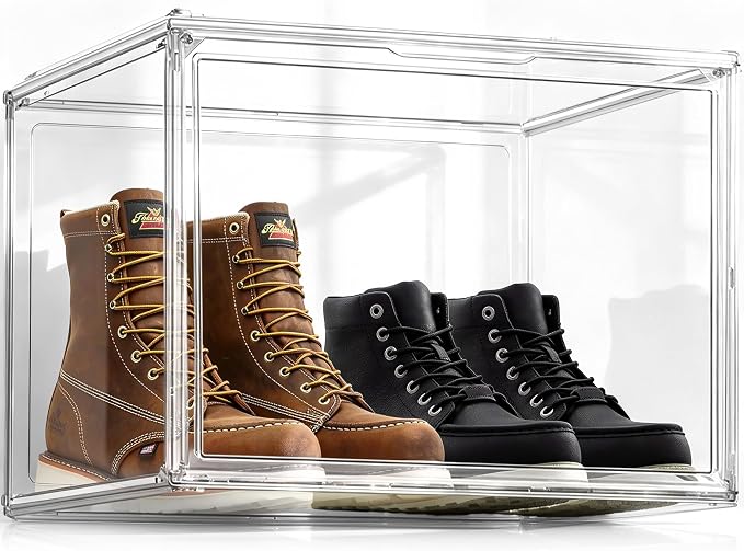 XXX-Large Extra Large Boot & Shoe Acrylic Display Case 17.3'', 1 Pack by EZJOB