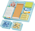 Marbrasse Mesh Desk Drawer Organizer Tray 3 Packs, 9 Adjustable Compartments by Marbrasse