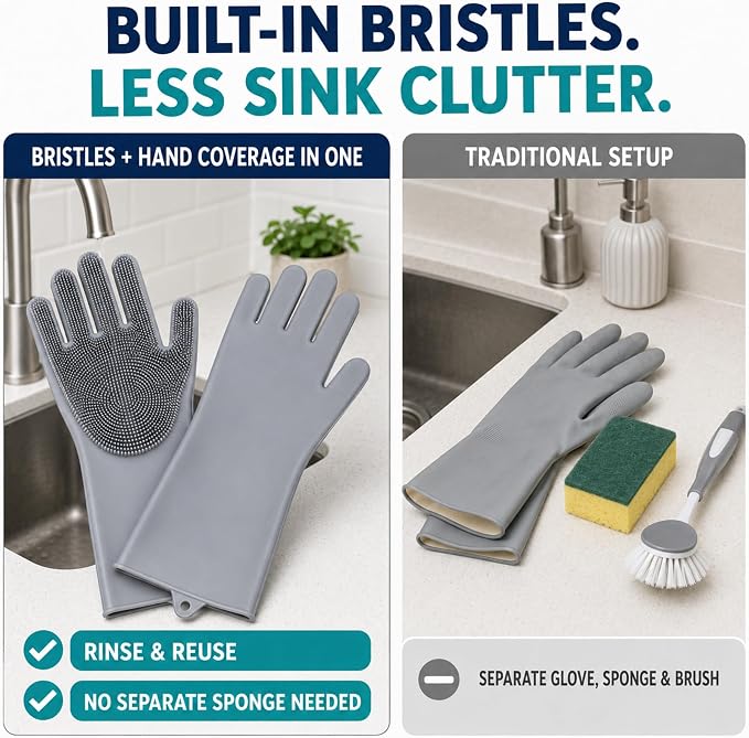 Silicone Dishwashing Gloves - Image 6