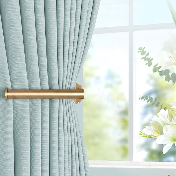 Groleca 2 Pack Adhesive Curtain Holdbacks Curtain Tie Backs, Curtain Pull Backs - Image 6