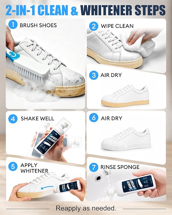 Jevvu Shoe Cleaner, Sneaker Cleaner Foam - Image 6