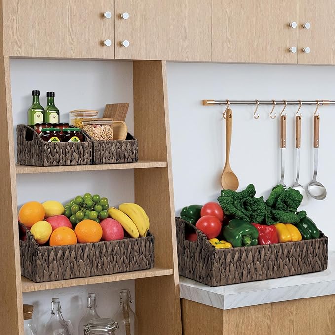 Pantry Baskets Organization, Wicker Basket - Image 2