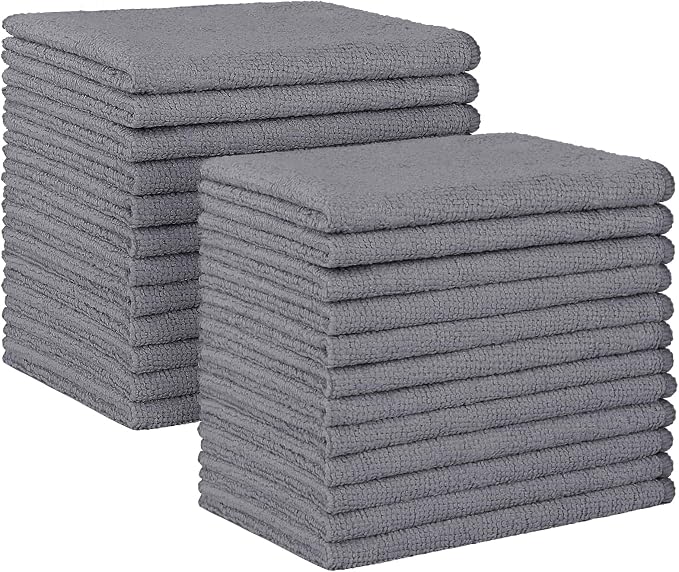 HOMEXCEL Microfiber Cleaning Cloth, 24 Pack Cleaning Rags by HOMEXCEL