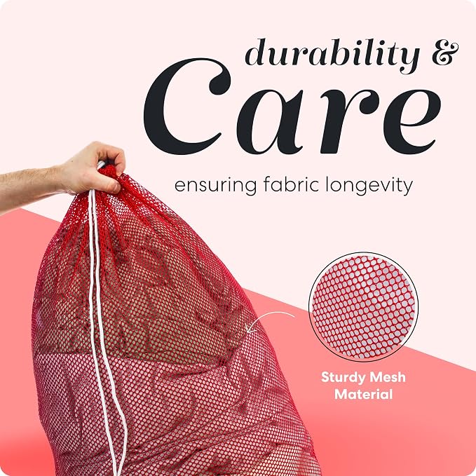 Handy Laundry Mesh XL Laundry Bag, Durable Drawstring Closure, Machine Washable - Image 4