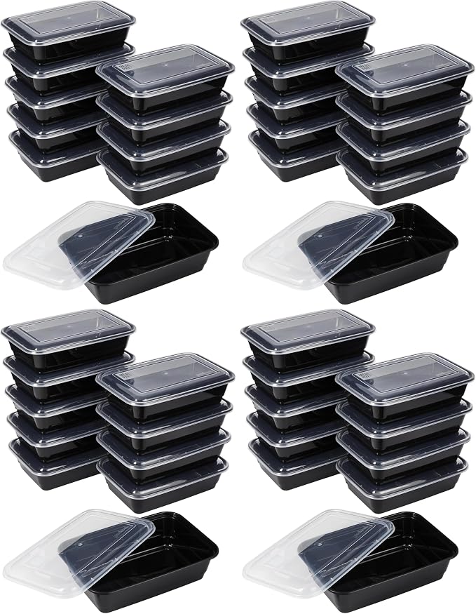 GoodCook Meal Prep Containers, Single Compartment 10-Pack, BPA-Free Reusable by GoodCook