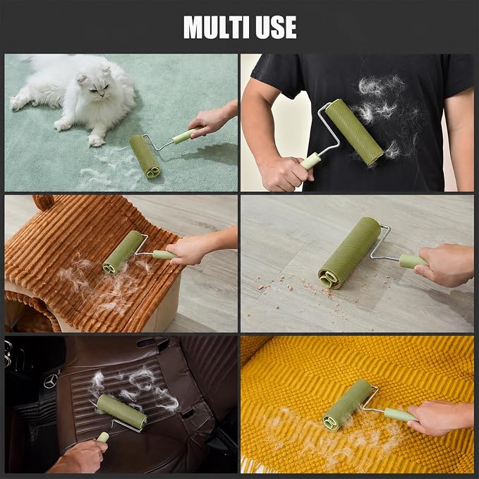 Extra Sticky Large Surface Lint Roller, 6.3''Wide Roller - Image 5